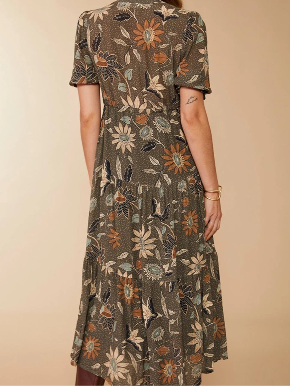 Spartina 449 Lynette Floral Midi Dress - Picture 2 of 9